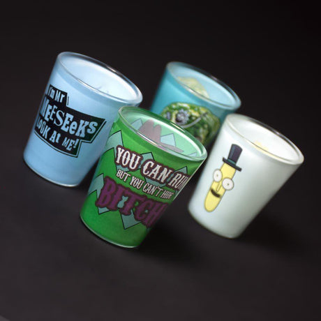 RICK AND MORTY COLOURED SHOT GLASSES – SET OF 4