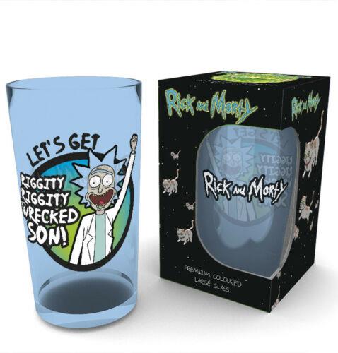 Rick And Morty Lets Get Wrecked Premium Drinking Glass