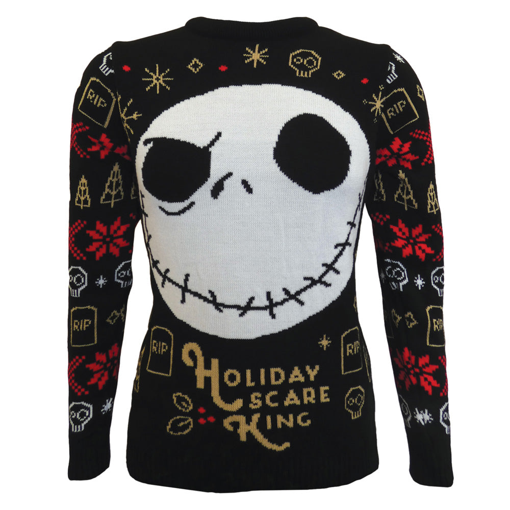 Disney Nightmare Before Christmas Holiday Scare King Knitted Jumper