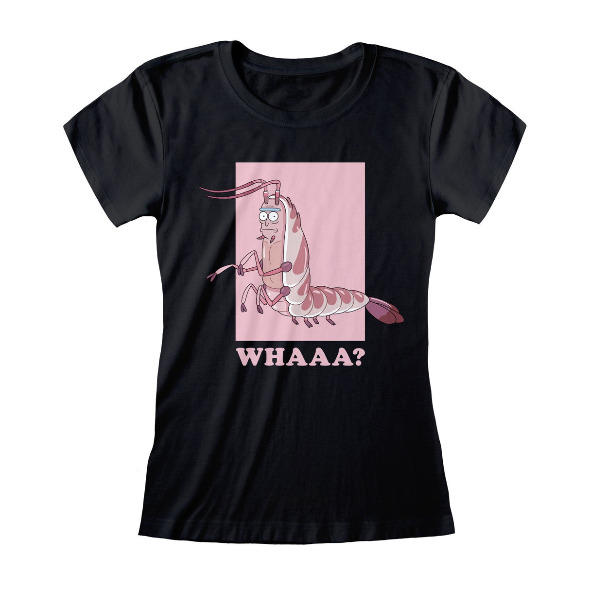 Rick And Morty Whaa Ladies Fitted T-Shirt
