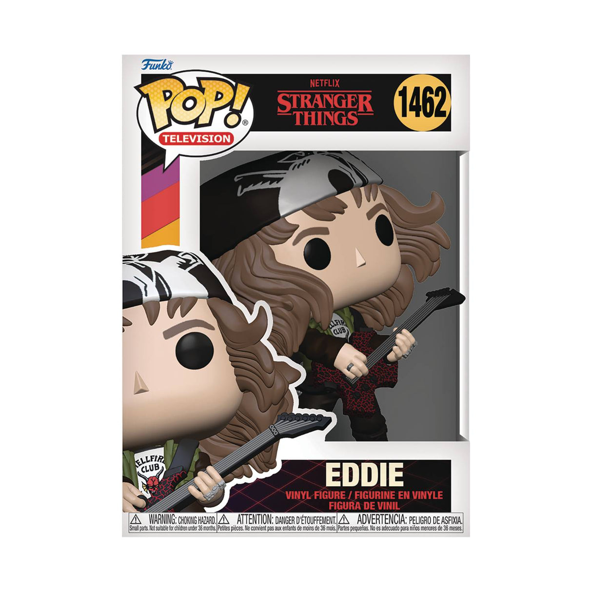 Stranger Things S4 Hunter Eddie With Guitar Funko Pop Vinyl Figure