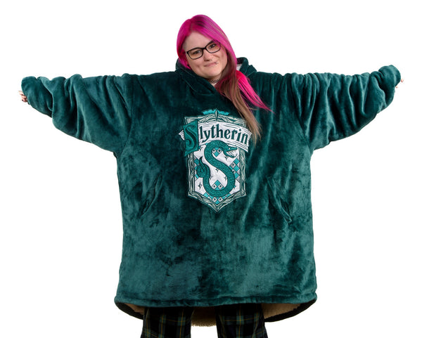 Harry Potter Slytherin Oversized Hoodie Blanket Comic Warehouse