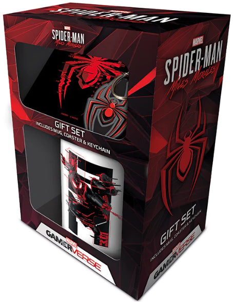 Spider Man: Miles Morales (Web Glitch) Mug, Coaster And Keyring Gift Set