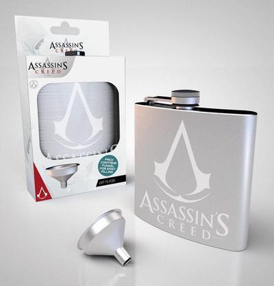 Hip Flask Assassins Creed Logo