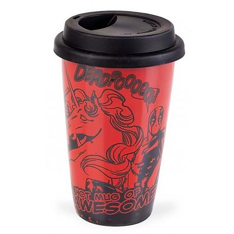 Marvel Deadpool Unicorn Ceramic Travel Mug