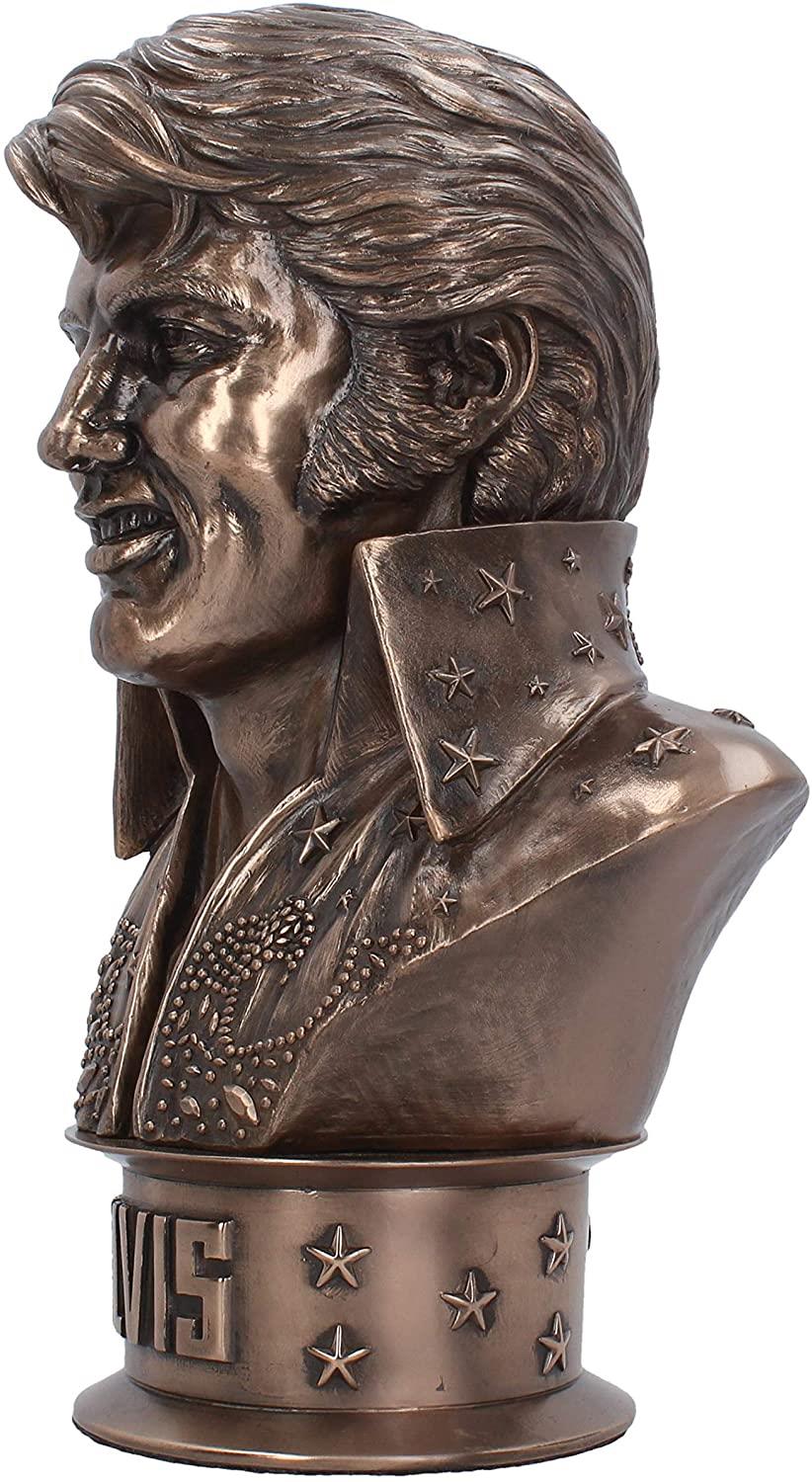 Elvis Bust Figurine 33cm Bronze Resin