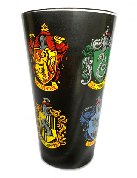 Harry Potter Hogwarts House Crest Premium Coloured Large Glass