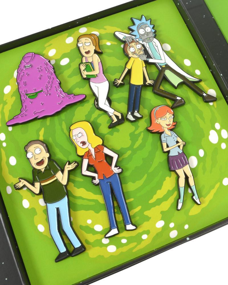 OFFICIAL RICK AND MORTY S01E01 ‘PILOT’ PIN BADGE SET