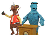 Diamond Select Muppets Deluxe Action Figure 2-Pack - Sam The Eagle & Rizzo The Rat