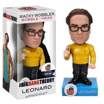 Funko Wacky Wobbler Bobble Head- The Big Bang Theory Exclusive Star Trek Figure- Leonard