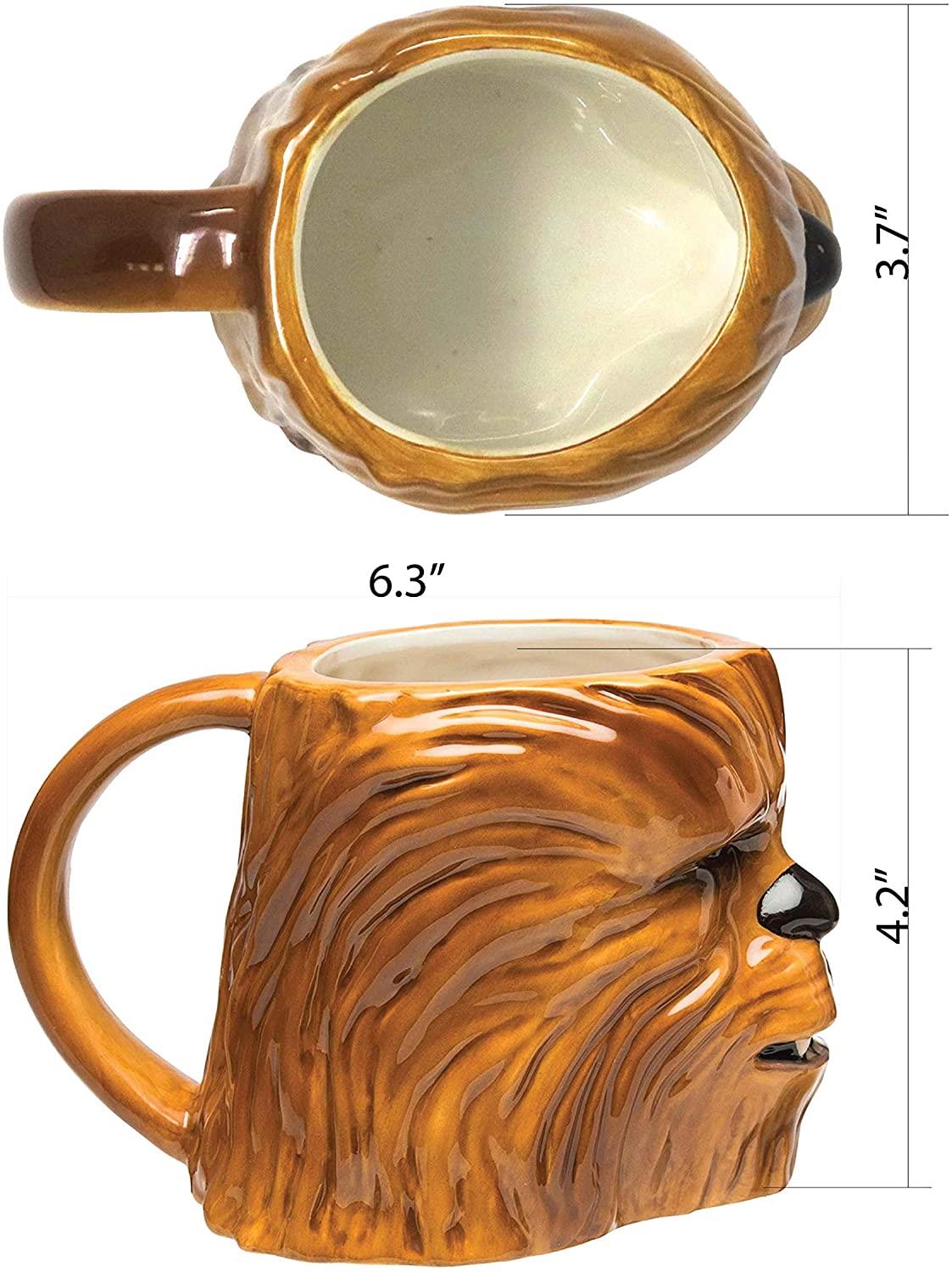 Star Wars 3D Chewbacca Character Sculpted Ceramic Collectible Stein