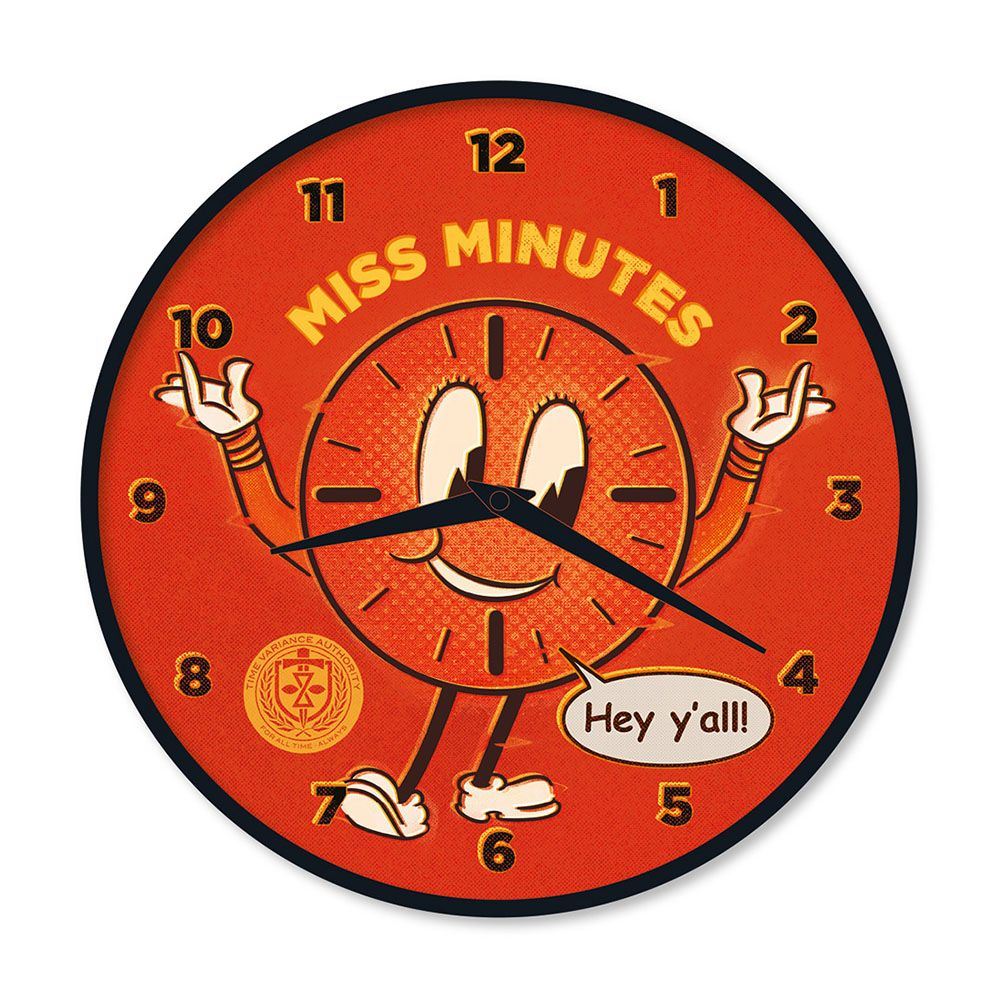 Marvel Loki Miss Minutes Character Wall Clock