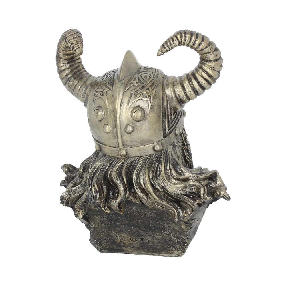 Bronze Odin Norse Viking God Bust 21.5cm
