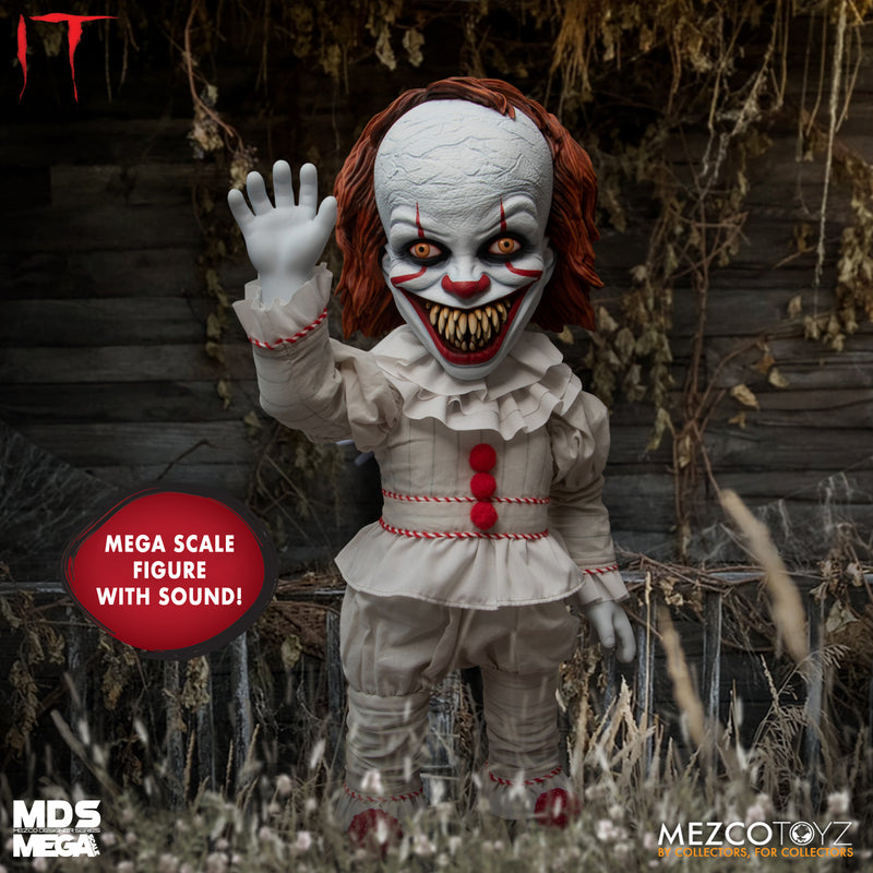 Mezco Toyz It Sinister Pennywise 15 Inch MDS Mega Figure With Sound