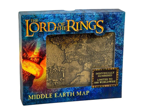 Lord Of The Rings Middle Earth Metal Map