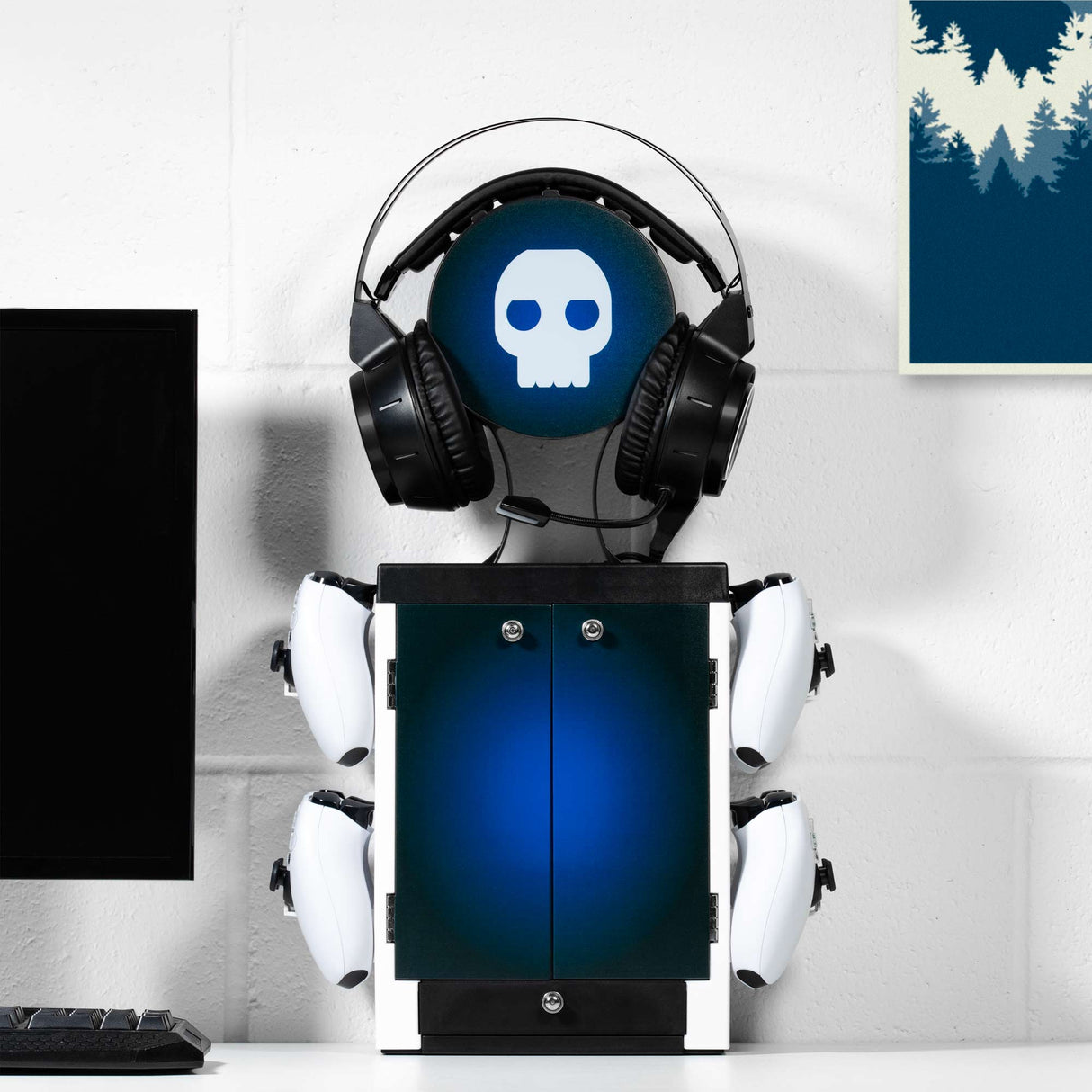 Official PS5 Inspired Blue and White Gaming Locker