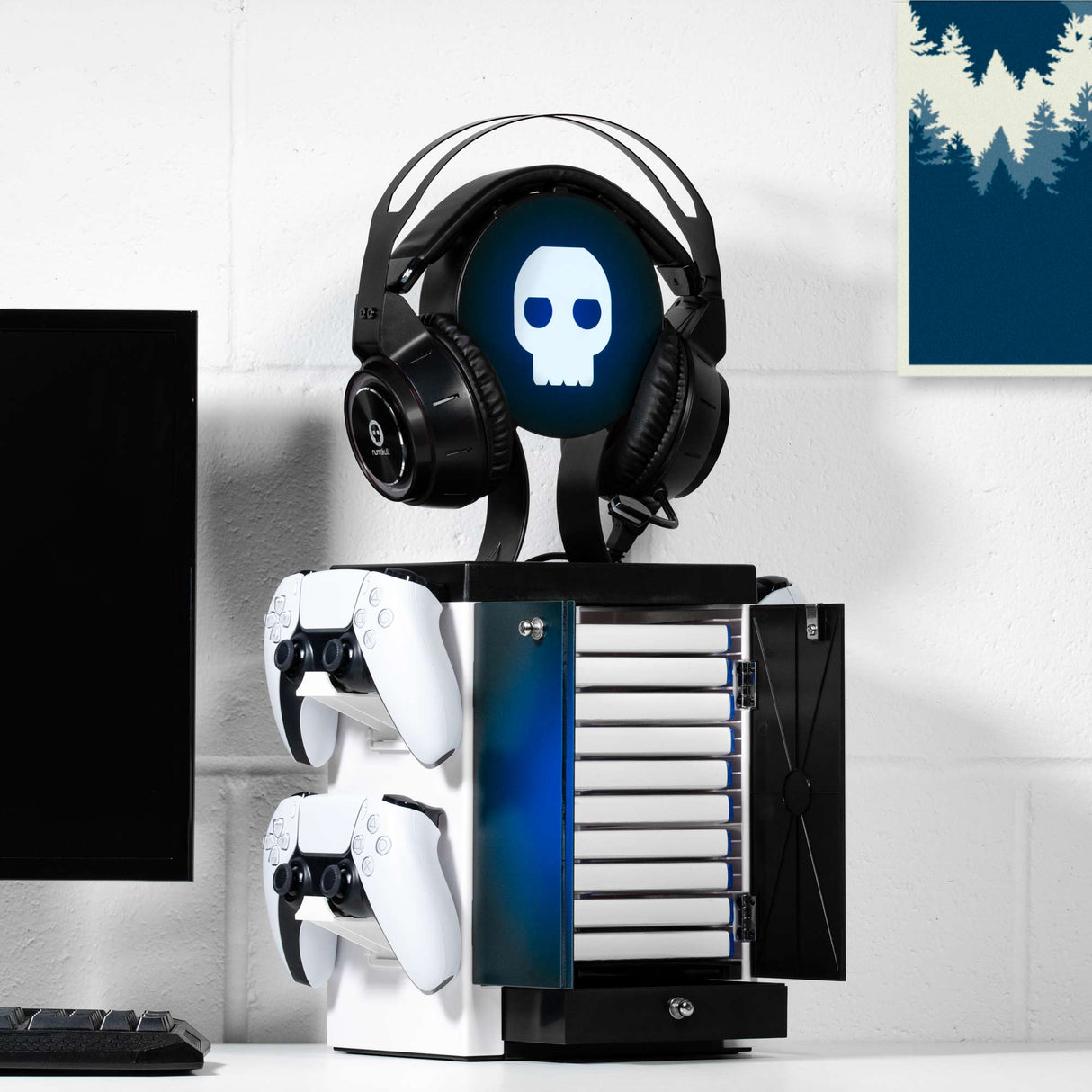 Official PS5 Inspired Blue and White Gaming Locker