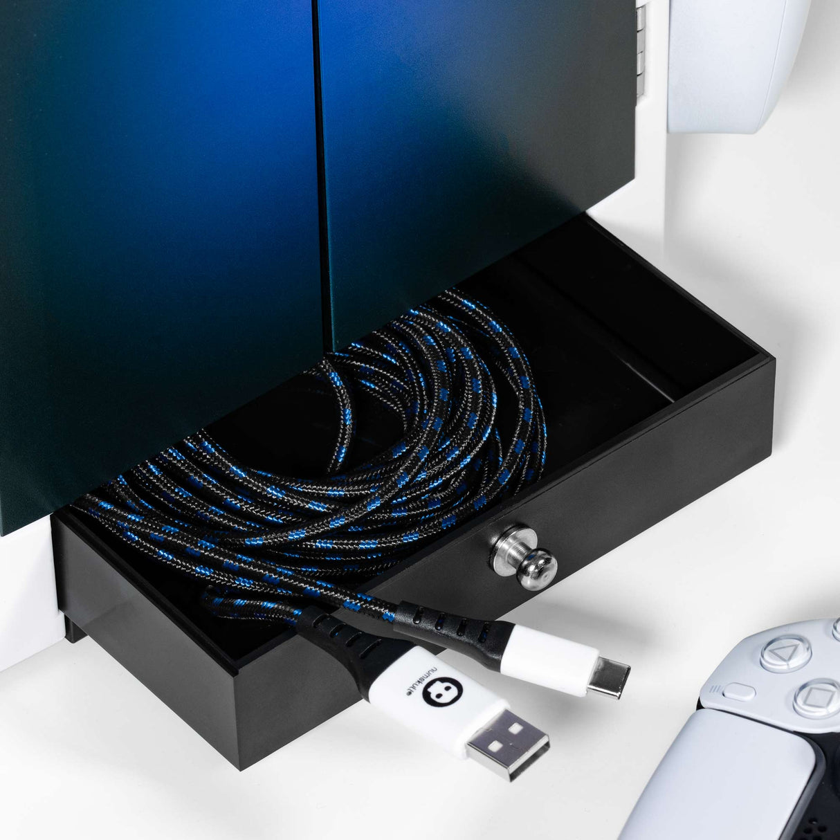 Official PS5 Inspired Blue and White Gaming Locker