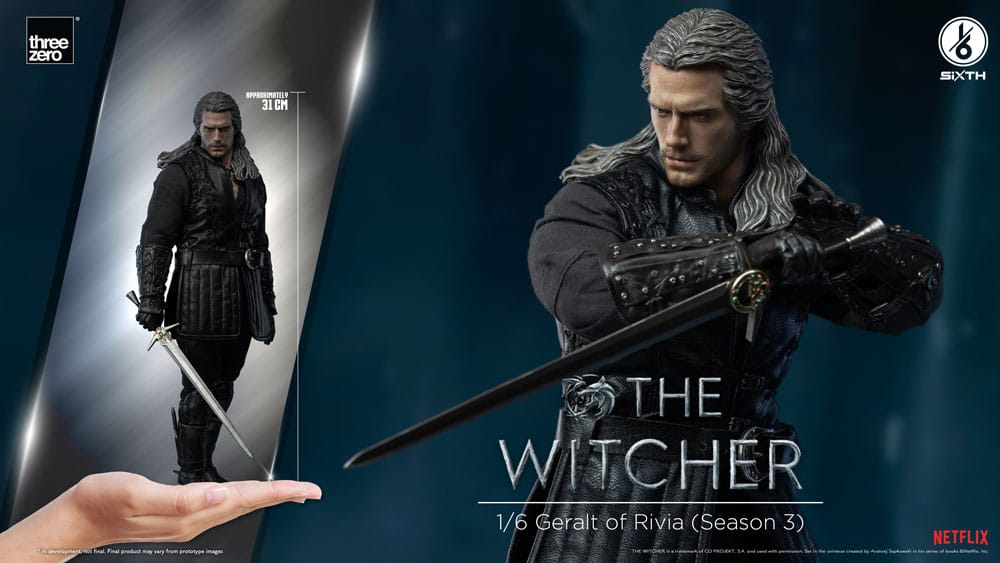 The Witcher Season 3 Geralt of Rivia 31cm 1/6 Scale Action Figure