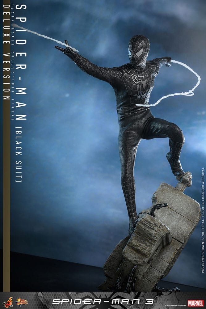 Marvel Spider-Man 3 Spider-Man (Black Suit) (Deluxe Version) 30cm 1/6 Scale Movie Masterpiece Action Figure