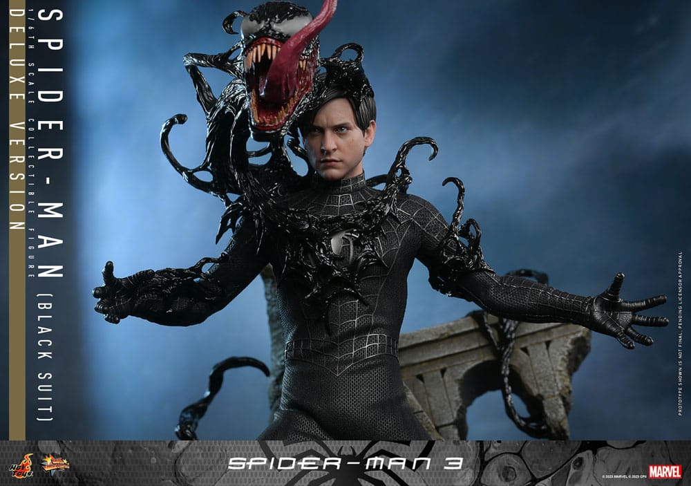 Marvel Spider-Man 3 Spider-Man (Black Suit) (Deluxe Version) 30cm 1/6 Scale Movie Masterpiece Action Figure