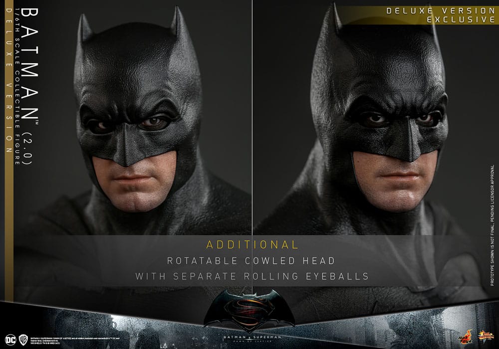 DC Comics Batman v Superman: Dawn of Justice Batman 2.0 (Deluxe Version) 32cm 1/6 Scale Movie Masterpiece Action Figure