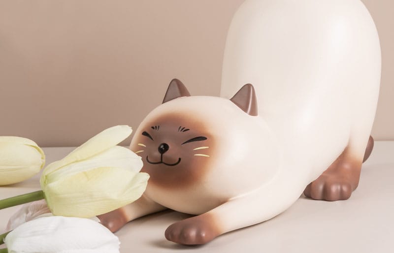 Shitaukeno Neko Siamese Cat 20cm Figure