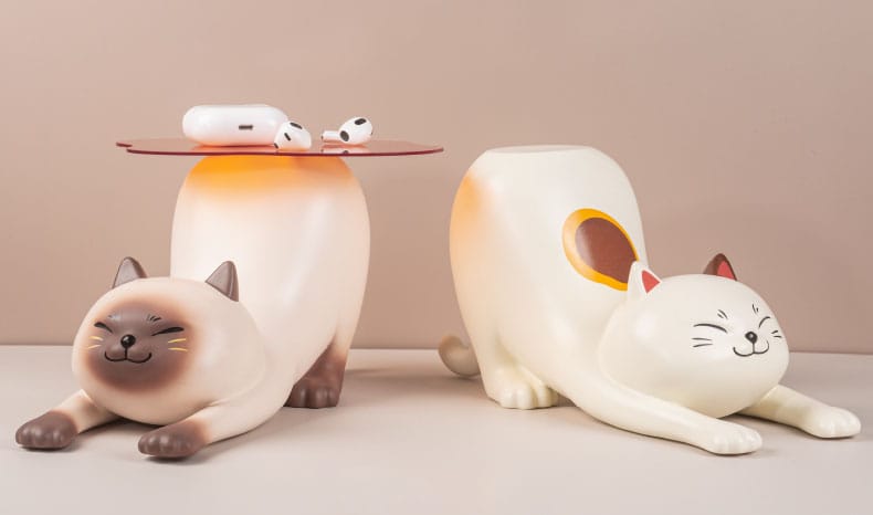 Shitaukeno Neko Siamese Cat 20cm Figure