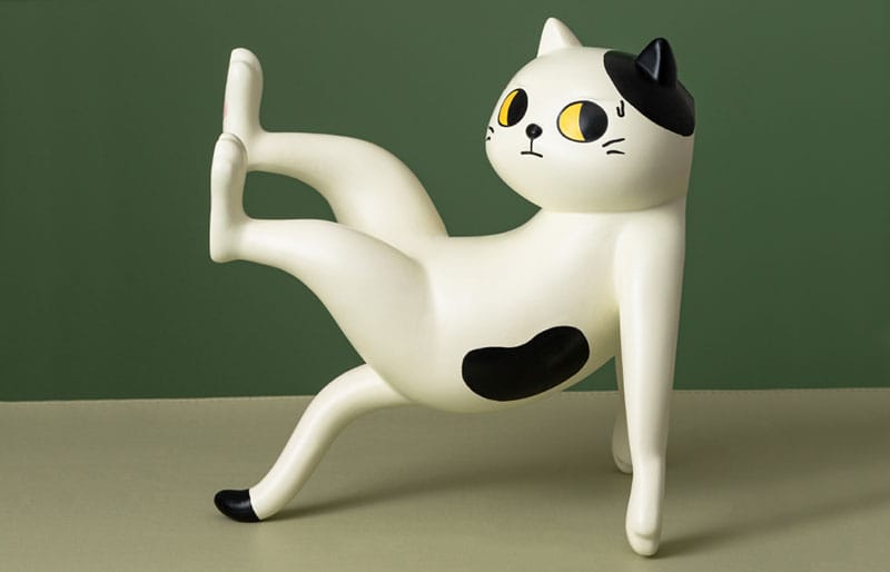 Shitaukeno Neko Bicolor Cat 20cm Figure