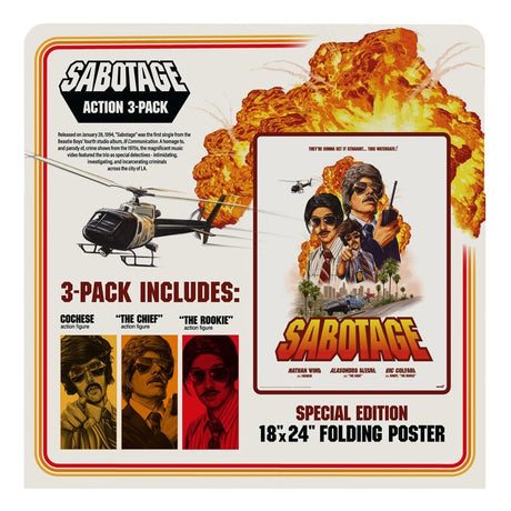 Beastie Boys Wave 03 Sabotage 10cm ReAction Action Figure 3-Pack
