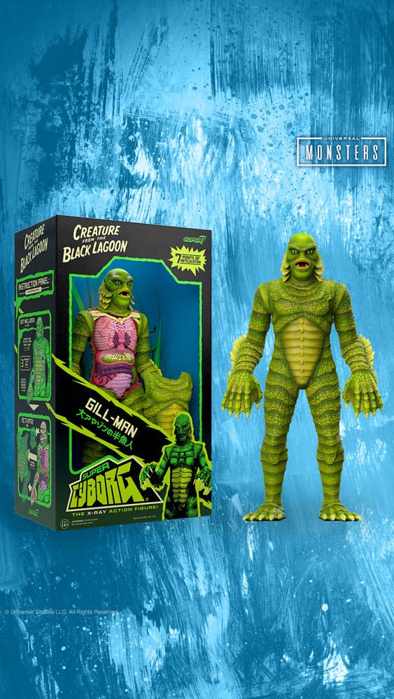 Universal Monsters Creature from the Black Lagoon (Full Color) 28cm Super Cyborg Action Figure